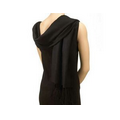 Black Mercerized Wool Pashmina